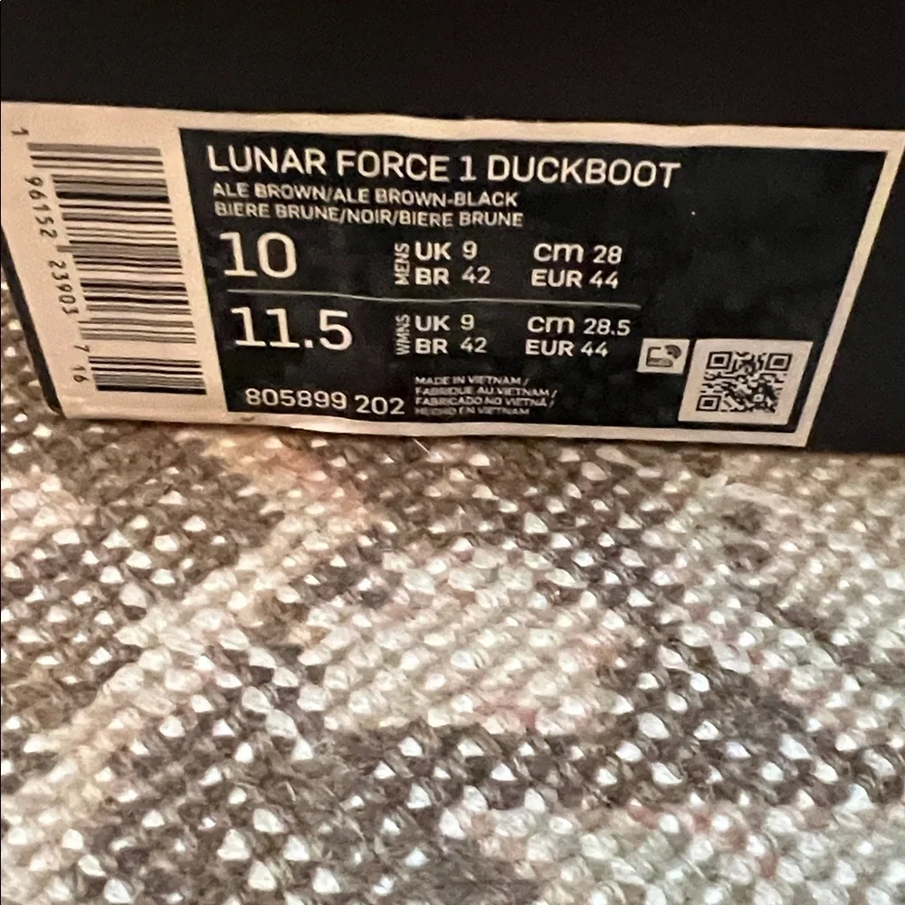 Nike Lunar Force 1 Men’s Duckboot Size 10 Brand New w/Box !!!! - Picture 7 of 9